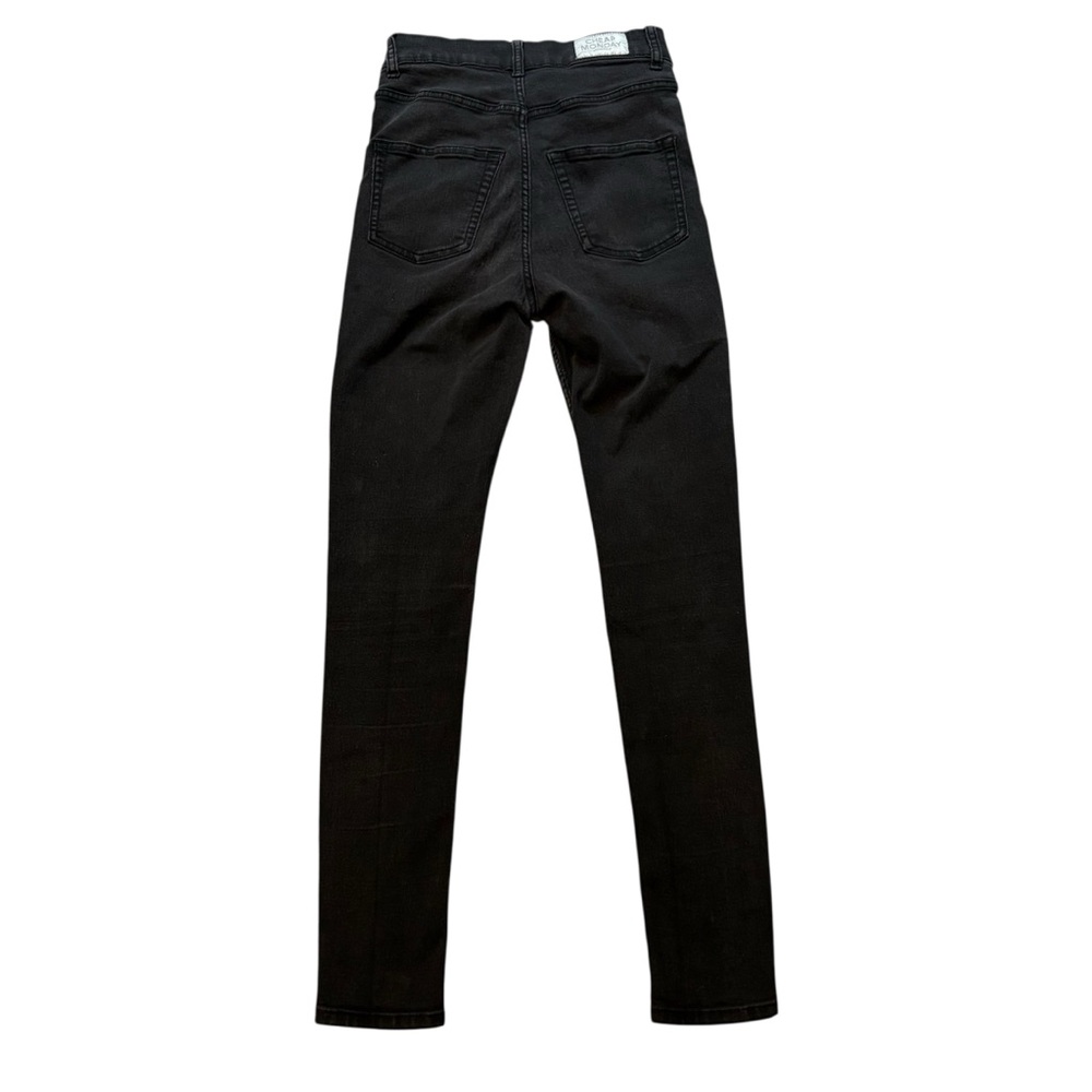 Cheap Monday High Spray Black Stone Skinny Jeans, Sz 24/25 - Picture 6 of 16